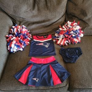 Girl's 4T toddler New England Patriots Cheerleading Outfit